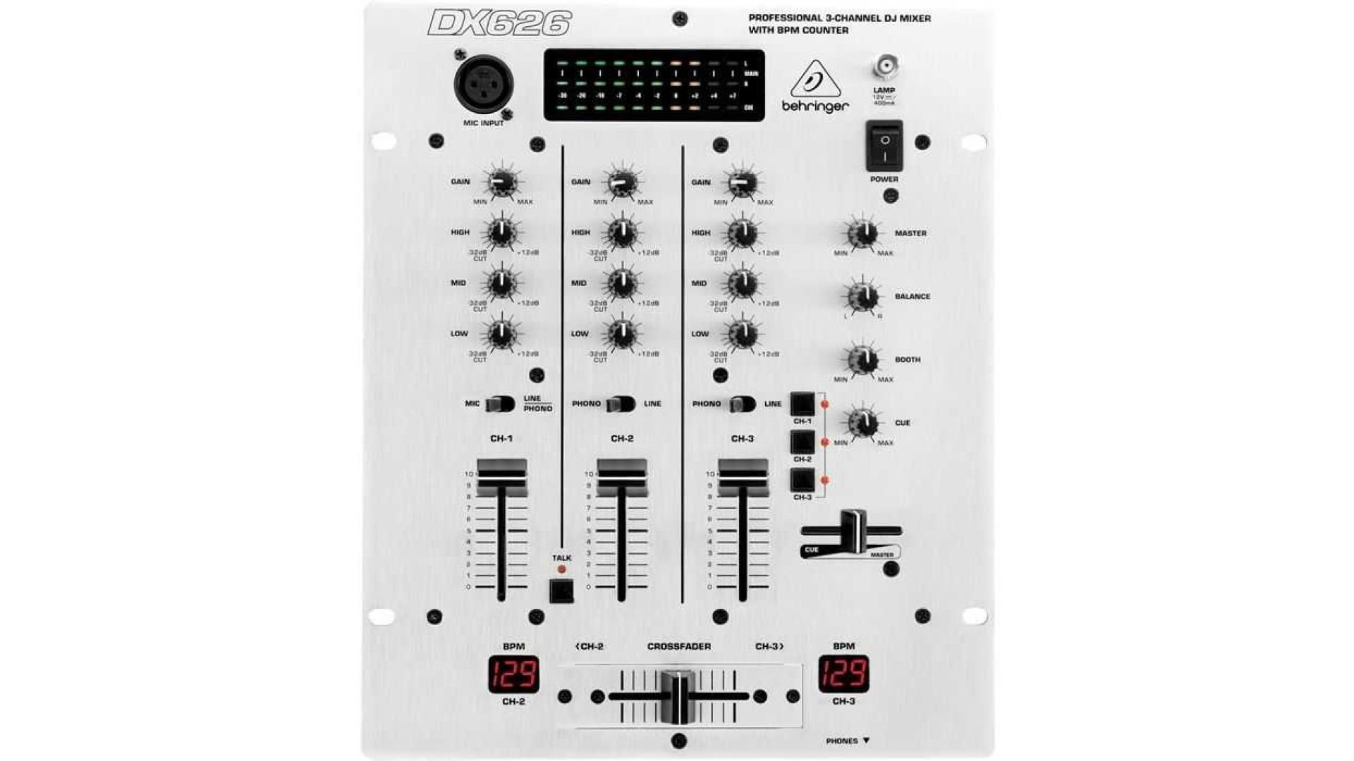Behringer DX626 3 Band EQ 3 Kanal Dj Mikser
