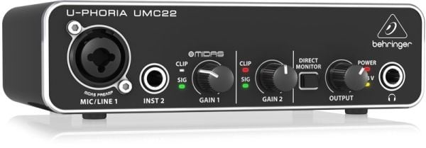 Behringer UMC22 Mikrofon Anfili USB Ses Kartı