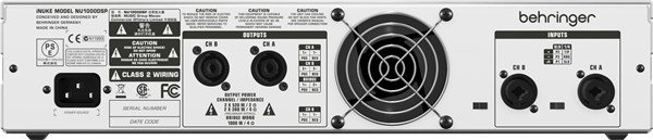 Behringer iNuke NU1000DSP 2 Çıkışlı Power Amplifikatörü 1000 Watt