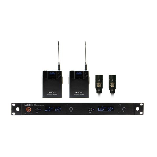 Audix AP42 L10 - R42 Alıcı, 2xB60 2xADX10 Yaka Tipi Kablosuz Mikrofon