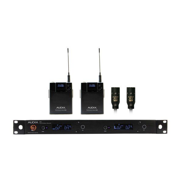 Audix AP42 L10 - R42 Alıcı, 2xB60 2xADX10 Yaka Tipi Kablosuz Mikrofon