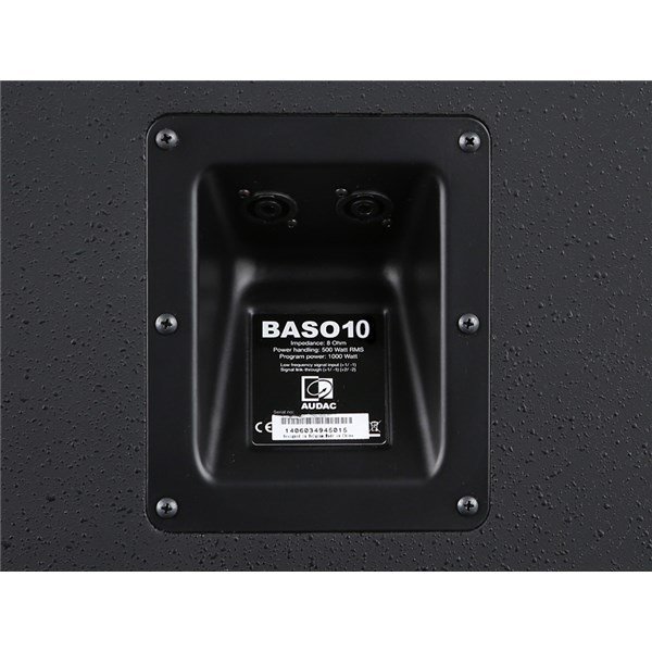 Audac BASO10 Compact 10'' 225W Rms Bass Reflex Kabin (Siyah)