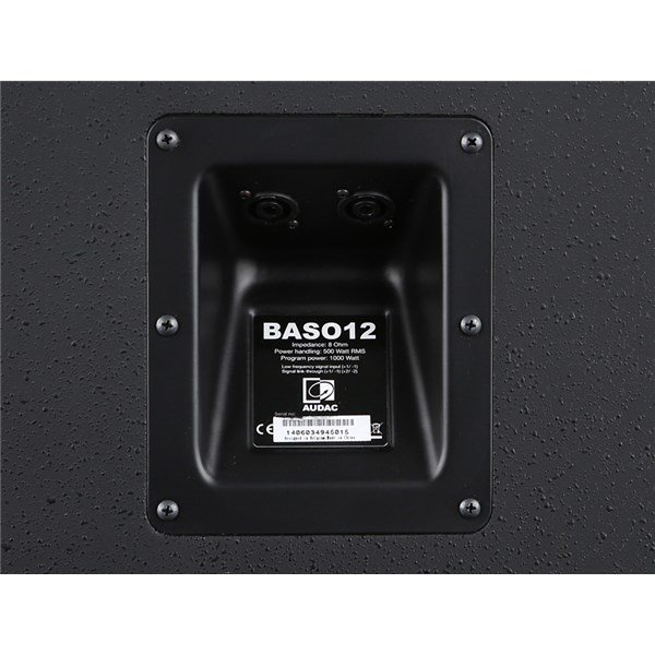 Audac BASO12 (Siyah) 12'' 500/1000W Bass-Reflex Pasif Kabin Hoparlör