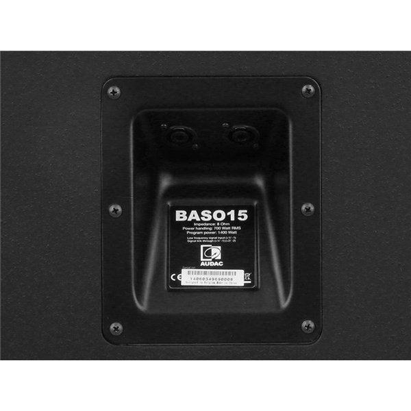 Audac BASO15 Compact 15'' 700/1400W Bass Reflex Pasif Kabin