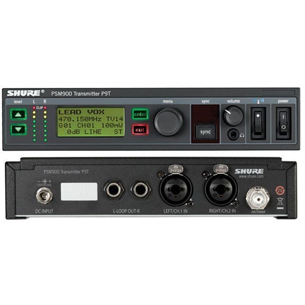 Shure P9TRA P9RA Beltipi alıcı ve P9T Telsiz Verici Set