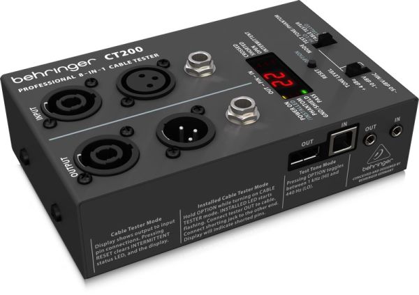 Behringer CT200 8'li Kablo Test Ünitesi