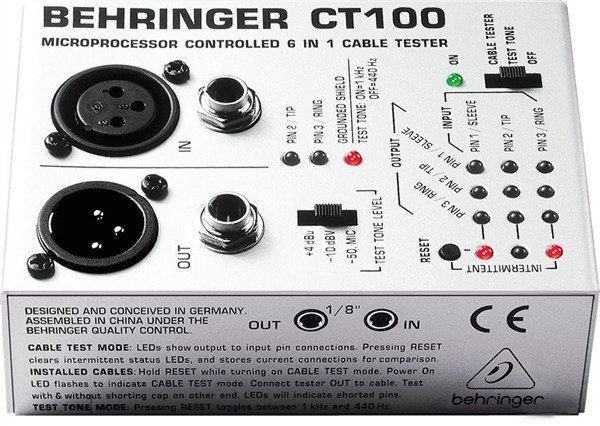Behringer CT100 Kablo Test Cihazı