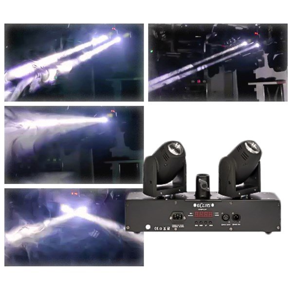Eclips DUO BEAM W - 2x10W Beyaz Led Moving Head Efekt Işık