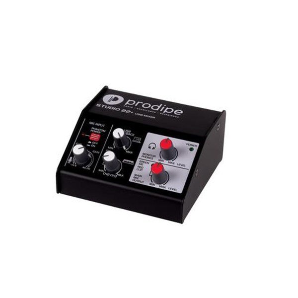 Prodipe Studio 22 +İnterface - 1 Mikrofon 1 Stereo Girişli Ses kartı