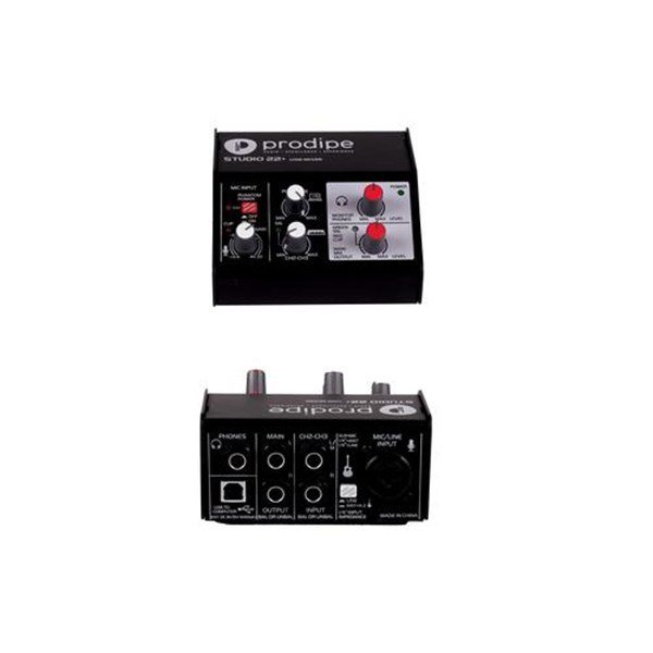 Prodipe Studio 22 +İnterface - 1 Mikrofon 1 Stereo Girişli Ses kartı