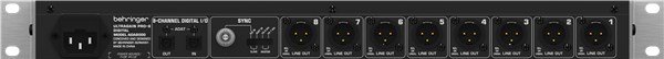 Behringer Ultragain Pro 8 Digital ADA8000 8 Kanal Mikrofon Preanfisi