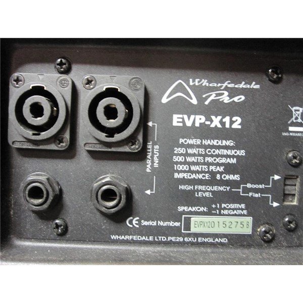 Wharfedale EVP-X12 - 12 inç 500W 2-Yollu Pasif Kabin