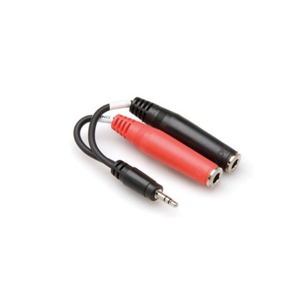 Hosa YMP137 Mini Erkek Jack Stereo Dişi Jack Çevirici Y Kablo