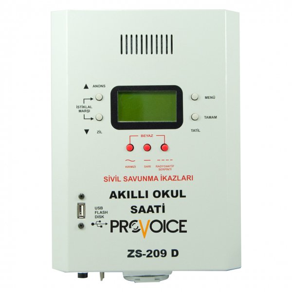 Provoice ZS-209D Usb Girişli Akıllı Okul Zil Saati