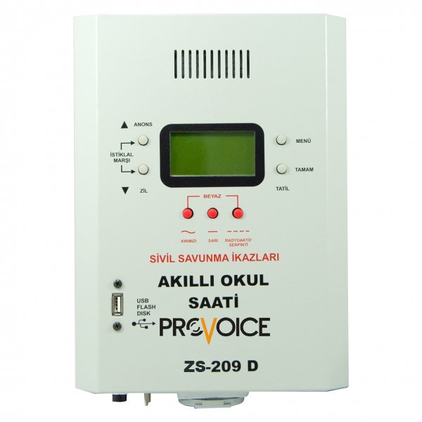 Provoice ZS-209D Usb Girişli Akıllı Okul Zil Saati