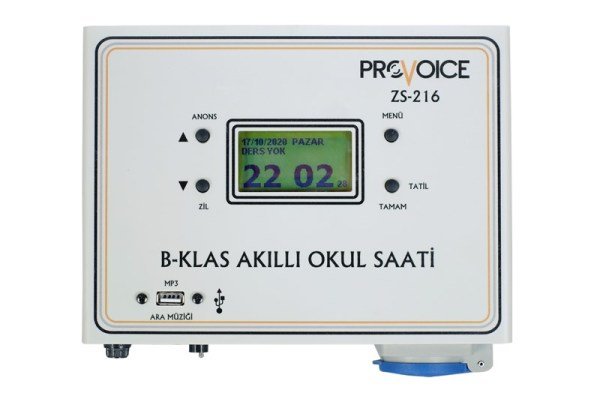 Provoice ZS-216 B Klas Usb Girişli Akıllı Okul Zil Saati