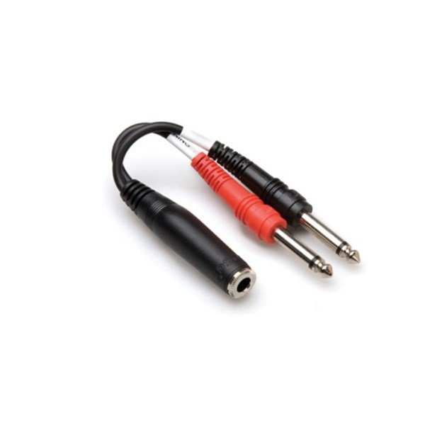 Hosa YPP136 Stereo Mono Jack Çevirici Breakout Y Kablo
