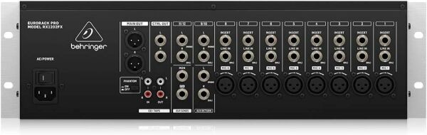 Behringer RX1202FX V2 Efektli 12 Kanal Rack Tipi Mikser