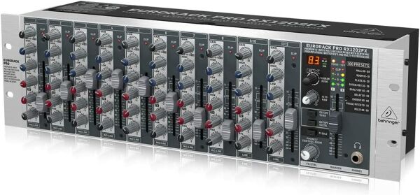 Behringer RX1202FX V2 Efektli 12 Kanal Rack Tipi Mikser