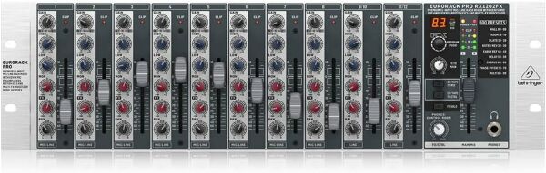 Behringer RX1202FX V2 Efektli 12 Kanal Rack Tipi Mikser