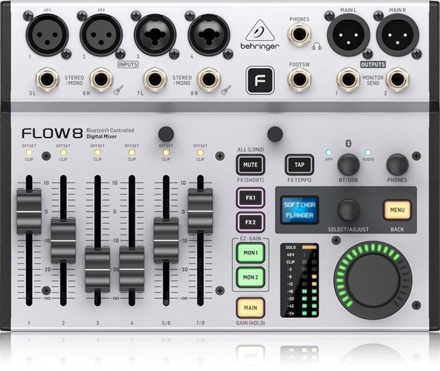 Behringer Flow 8 Bluetooth'lu 8 Kanal Dijital Mikser