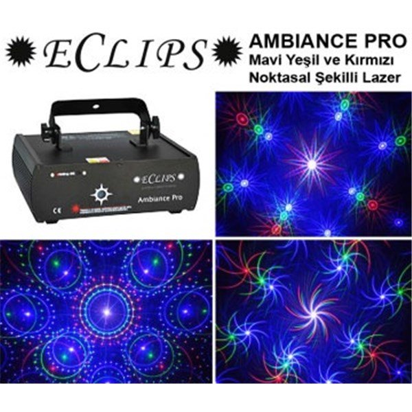 Eclips Ambiance Pro Mavi Yeşil Kırmızı 270 mW Noktasal Lazer