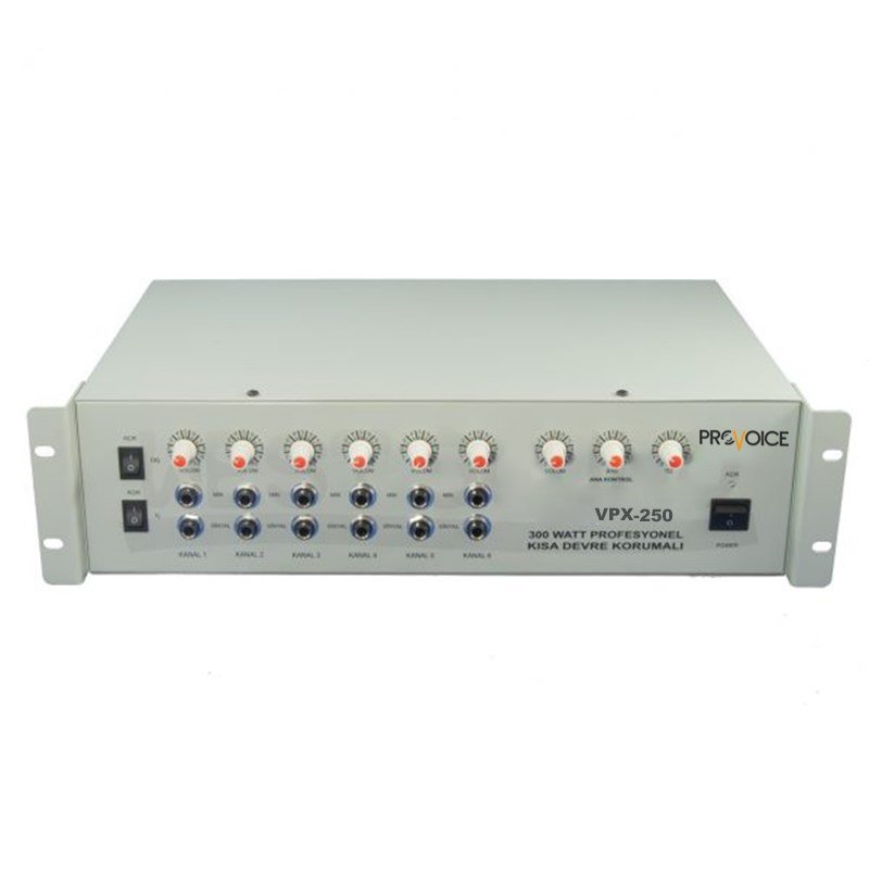 Provoice VPX-250 6 Kanal 250 Watt Anfili Mikser