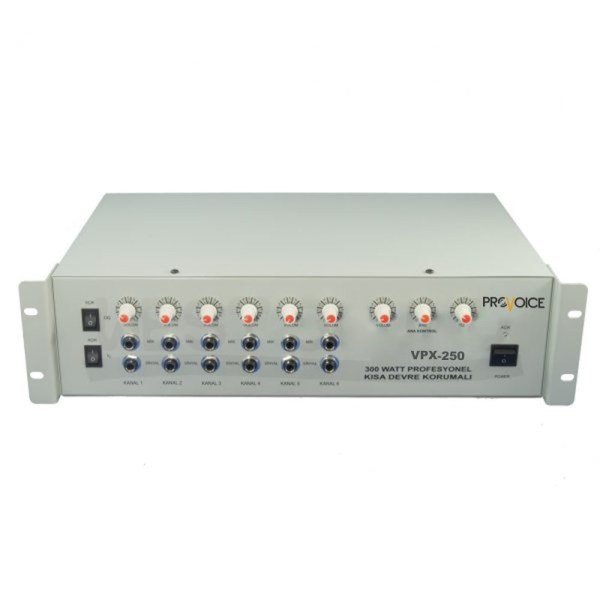 Provoice VPX-250 6 Kanal 250 Watt Anfili Mikser