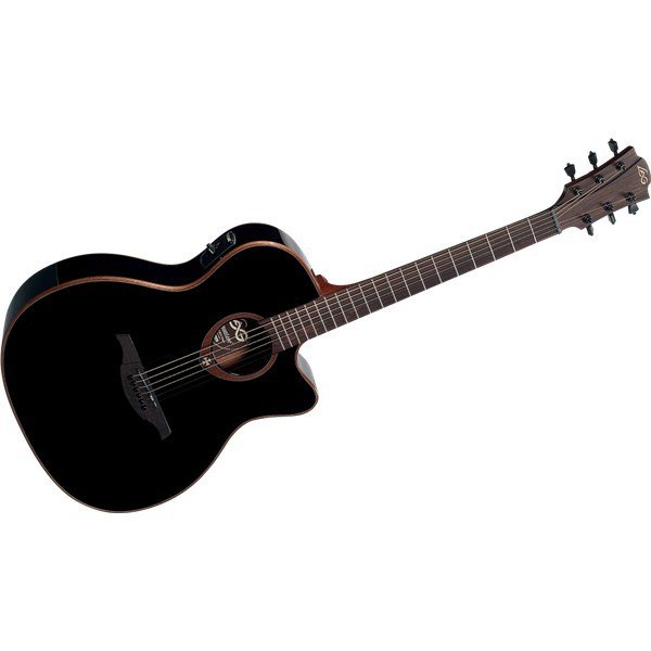 Lag T100Ace Blk Elektro Akustik Gitar