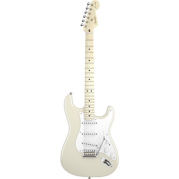 Fender Eric Clapton Olympic White Stratocaster Maple Fingerboard Elektro Gitar
