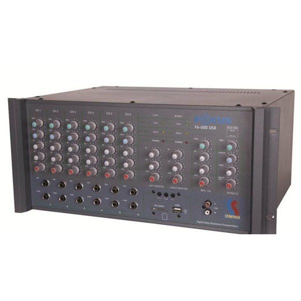 Startech Focus F 6/600 USB 6-Line Kanal, Ekolu, Usb'li Power Mikser