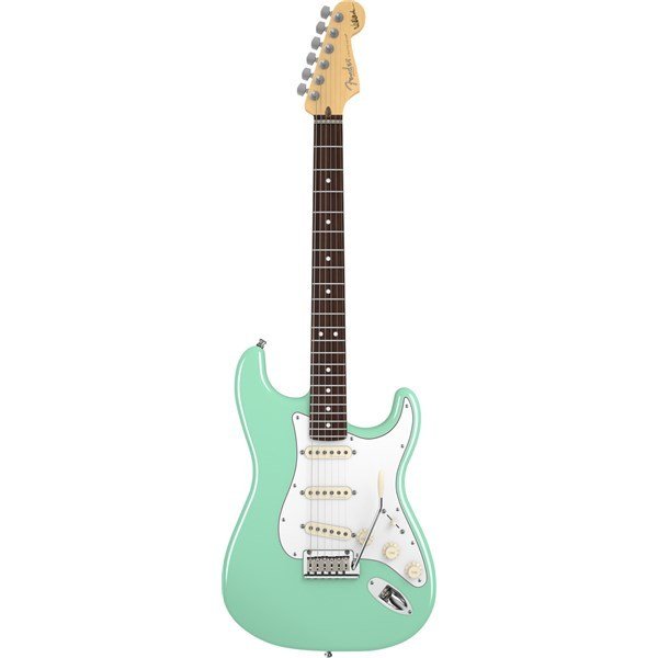 Fender Jeff Beck Surf Green Stratocaster Rosewood Fingerboard Elektro Gitar