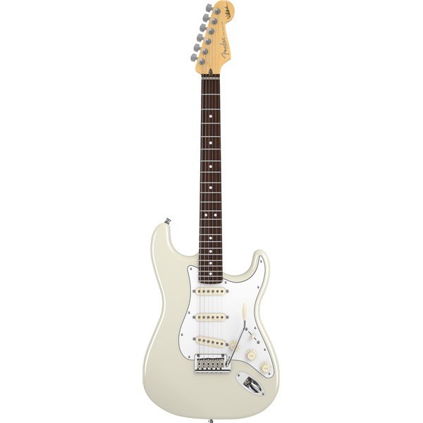 Fender Jeff Beck Olympic White Stratocaster Rosewood Fingerboard Elektro Gitar