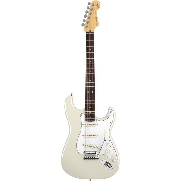 Fender Jeff Beck Olympic White Stratocaster Rosewood Fingerboard Elektro Gitar