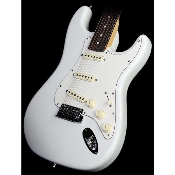 Fender Jeff Beck Olympic White Stratocaster Rosewood Fingerboard Elektro Gitar