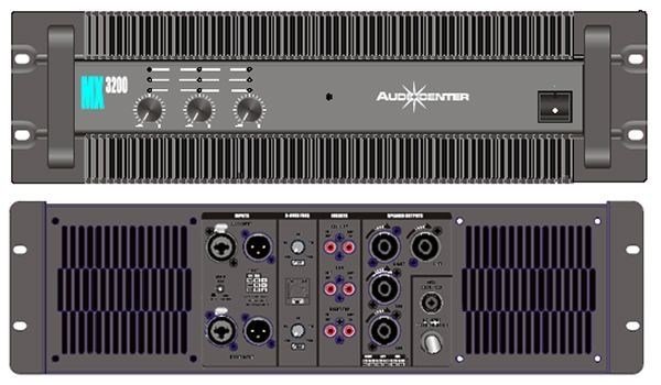 AudioCenter MX3200 Güc Amplifikatörü 2x200 Watt 1x550 Watt 8 Ohm