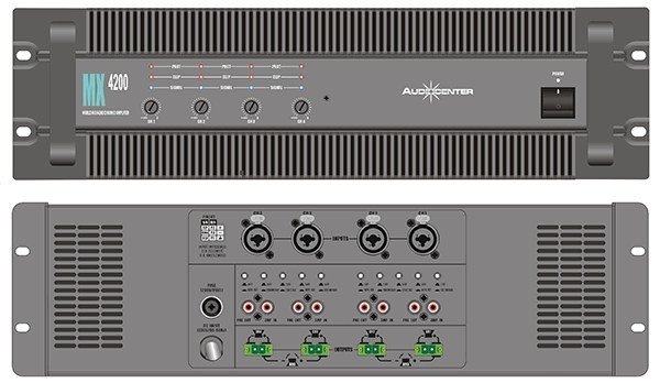 AudioCenter MX4200 Güç Amplifikatörü 4x250 Watt 4 Ohm