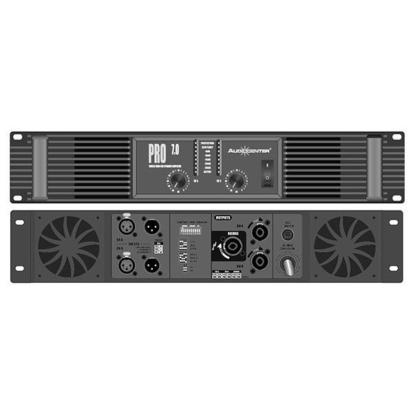AudioCenter PRO7.0 Güç Amplifikatörü 2x1100 Watt 4 ohm