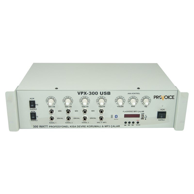 Provoice VPX-300 USB 6 Kanal 300 Watt Anfili Mikser