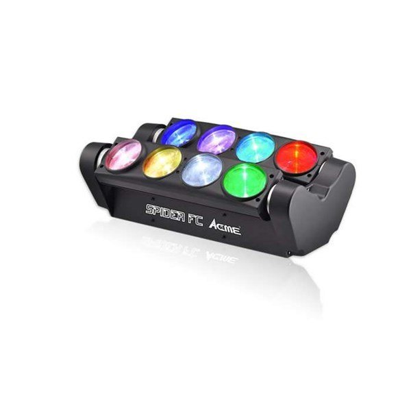 Acme SPIDER-FC FIXED MULTI BEAM FC LED-FB8FC, 8 x 8W Quad-Color LED, Beam angle:  6.5° Led Efekt Işık