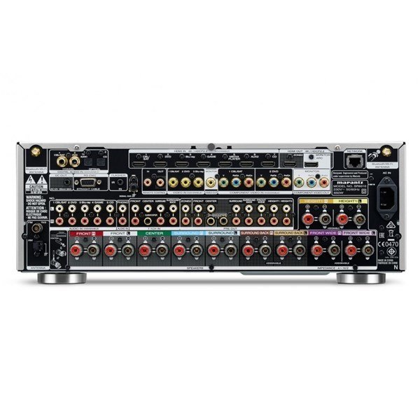Marantz SR6010 7.2 Full 4K Ultra HD A/V Surround Receiver (Silver Gold)