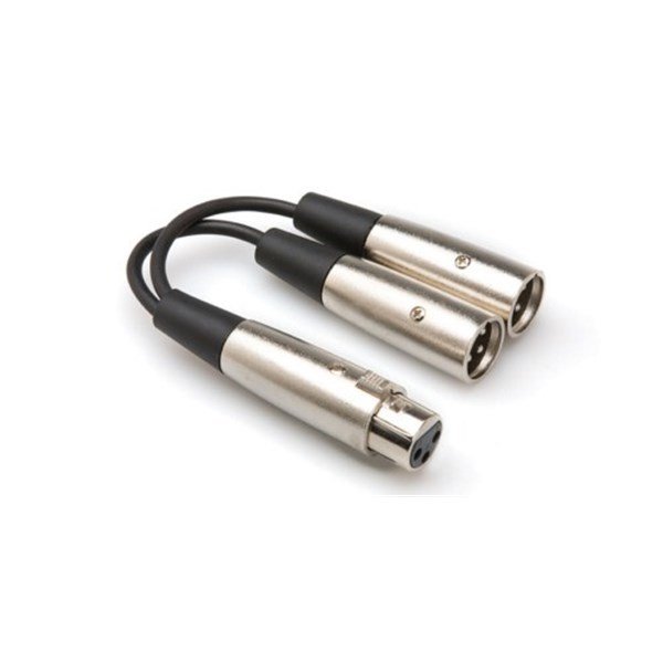 Hosa YXM121 Dual Erkek Xlr Dişi Xlr Y Kablo
