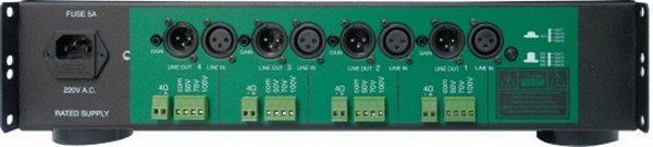 Mikafon Q4250V - 4x300W/100V Power Anfi