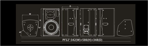 AudioCenter PF 12+ Pasif Kabin Hoparlör