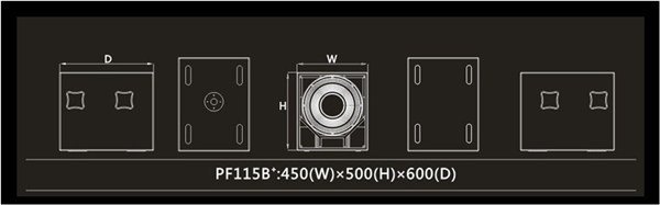 AudioCenter PF 115B+ Pasif Kabin Hoparlör