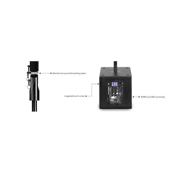 K-Array KR102 Mark I Yuksek Teknoloji Portatif Ultra Hafif Portatif Ses Sistemi