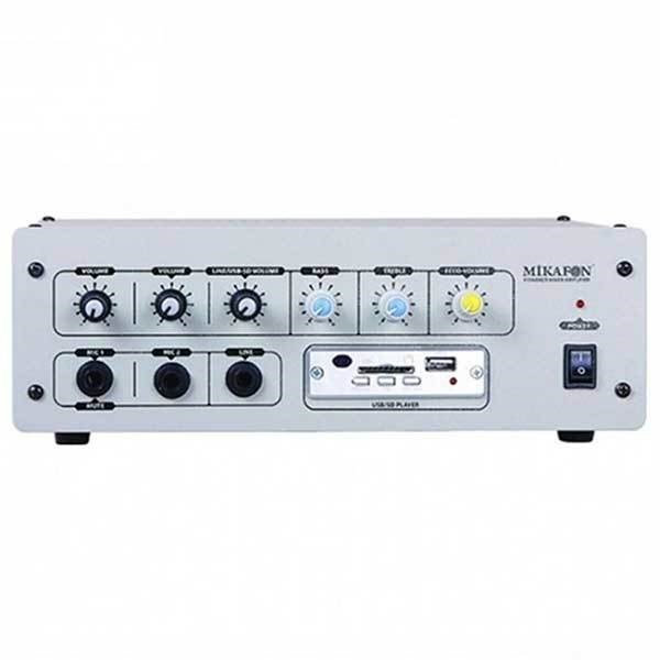 Mikafon B100U - 12V/100W Araç Tipi Ekolu Amfi USB/SD