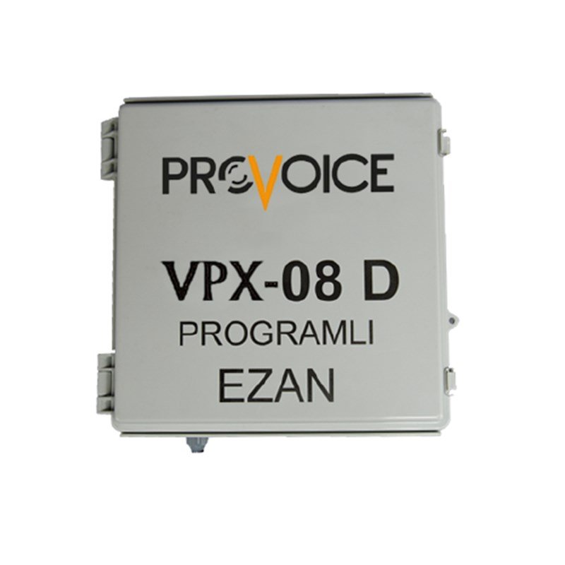 Provoice VPX-08 D Programlı 220V 80W Anfili Ezanmatik
