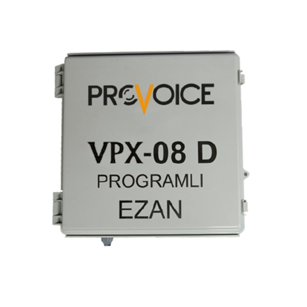Provoice VPX-08 D Programlı 220V 80W Anfili Ezanmatik