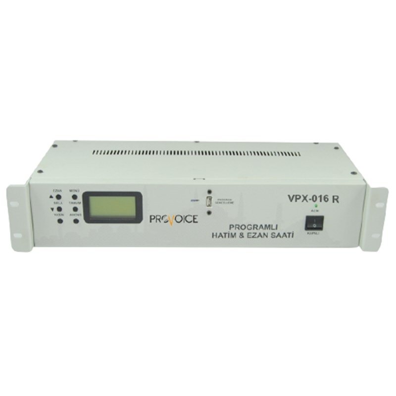 Provoice VPX-016R 220V Rack Tipi Hatim ve Ezan Okuma Cihazı